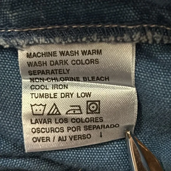 VTG Liz Claiborne Tropical Denim Skirt 2 Petite - Picture 10 of 11